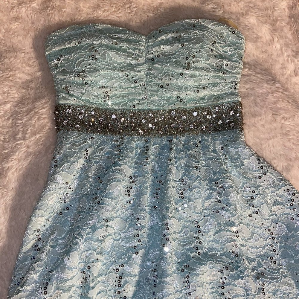 Strapless Lace Dress
